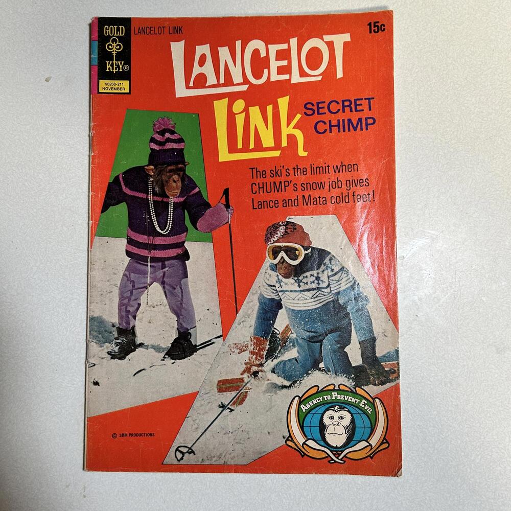 Lancelot Link Secret Chimp #3 Gold Key 1971 TV‎ Photo Cover